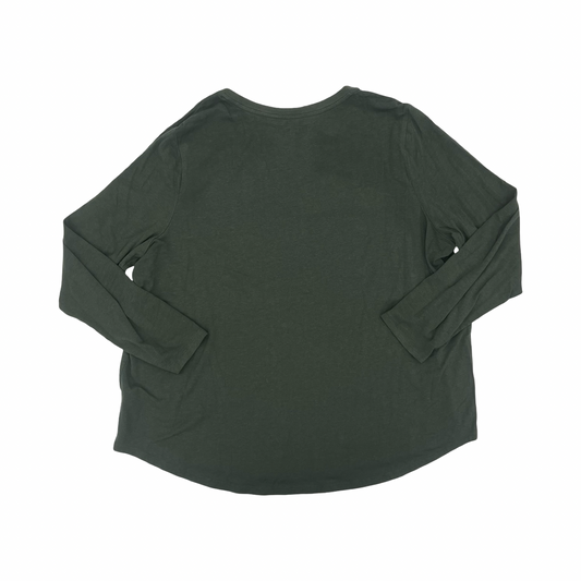 Top Ls By Terra & Sky In Green, Size:2X