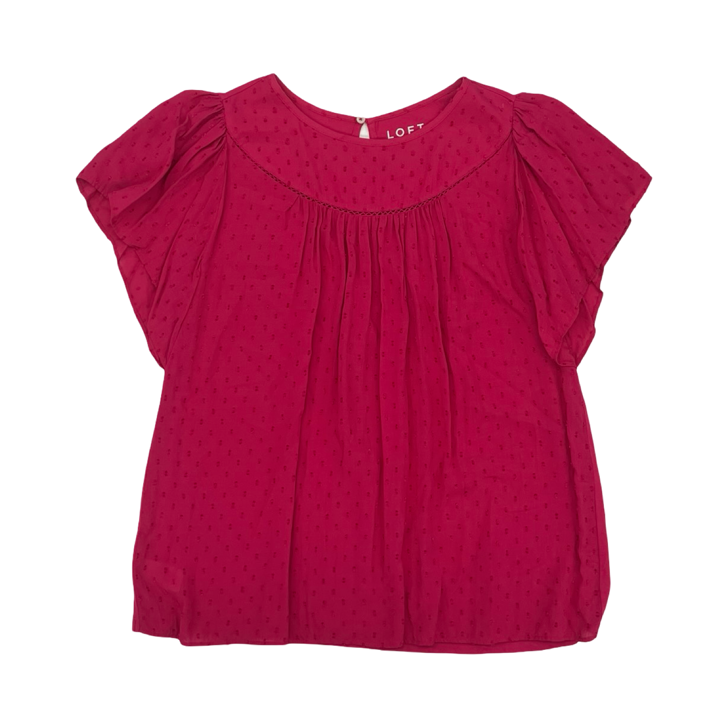 Top Ss By Loft In Pink, Size:L