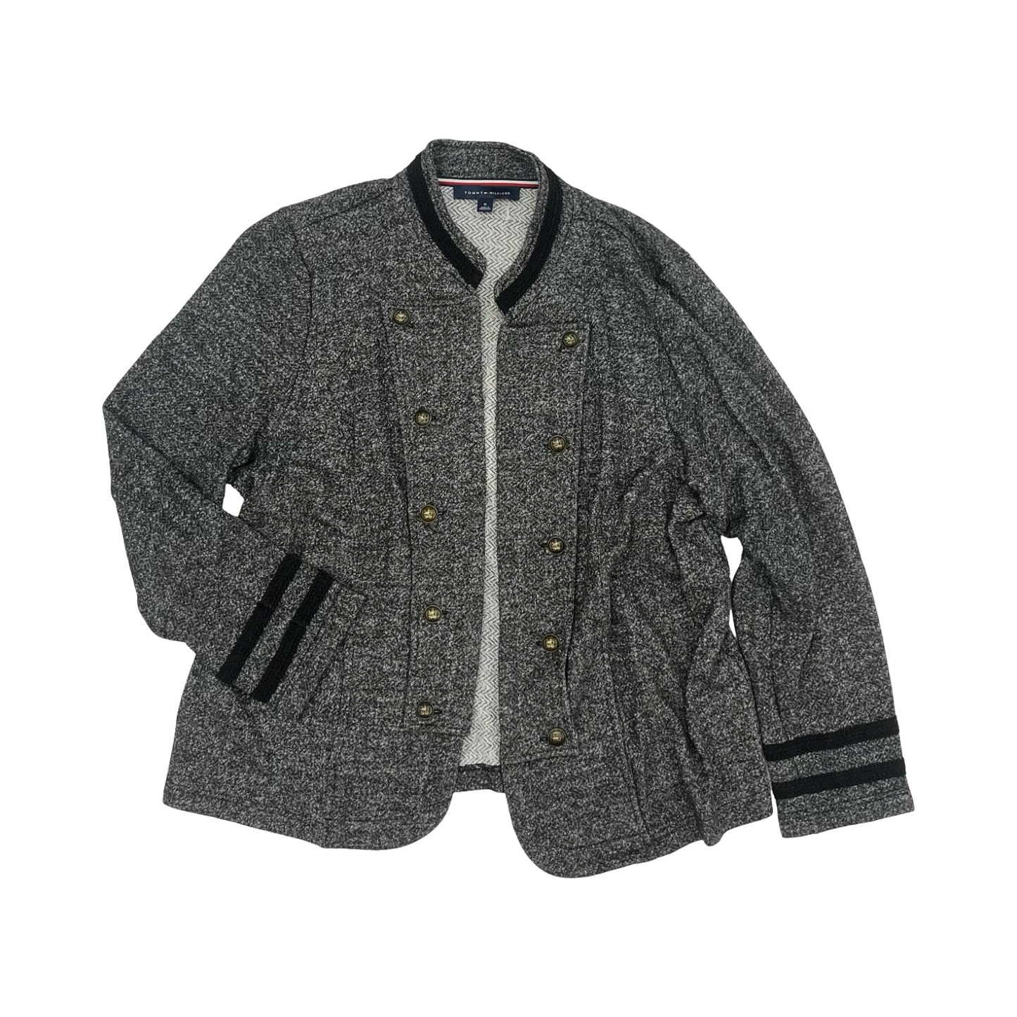 Cardigan By Tommy Hilfiger In Grey, Size:1X