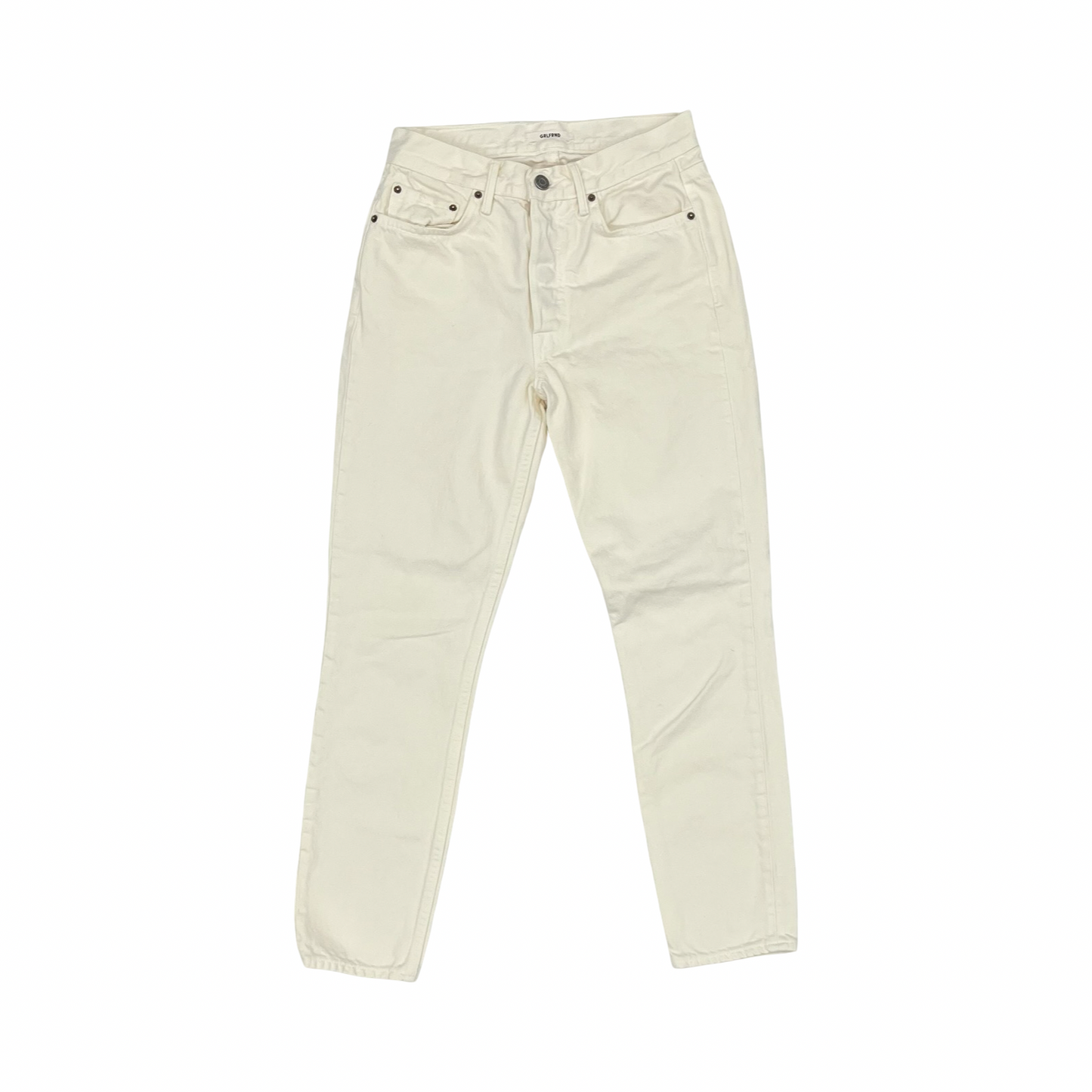 Jeans Straight By Cma In Cream Denim, Size:2