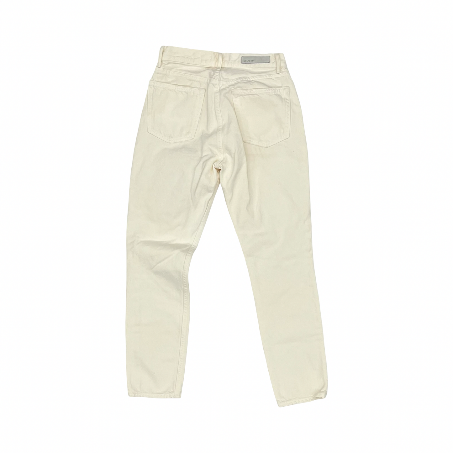 Jeans Straight By Cma In Cream Denim, Size:2