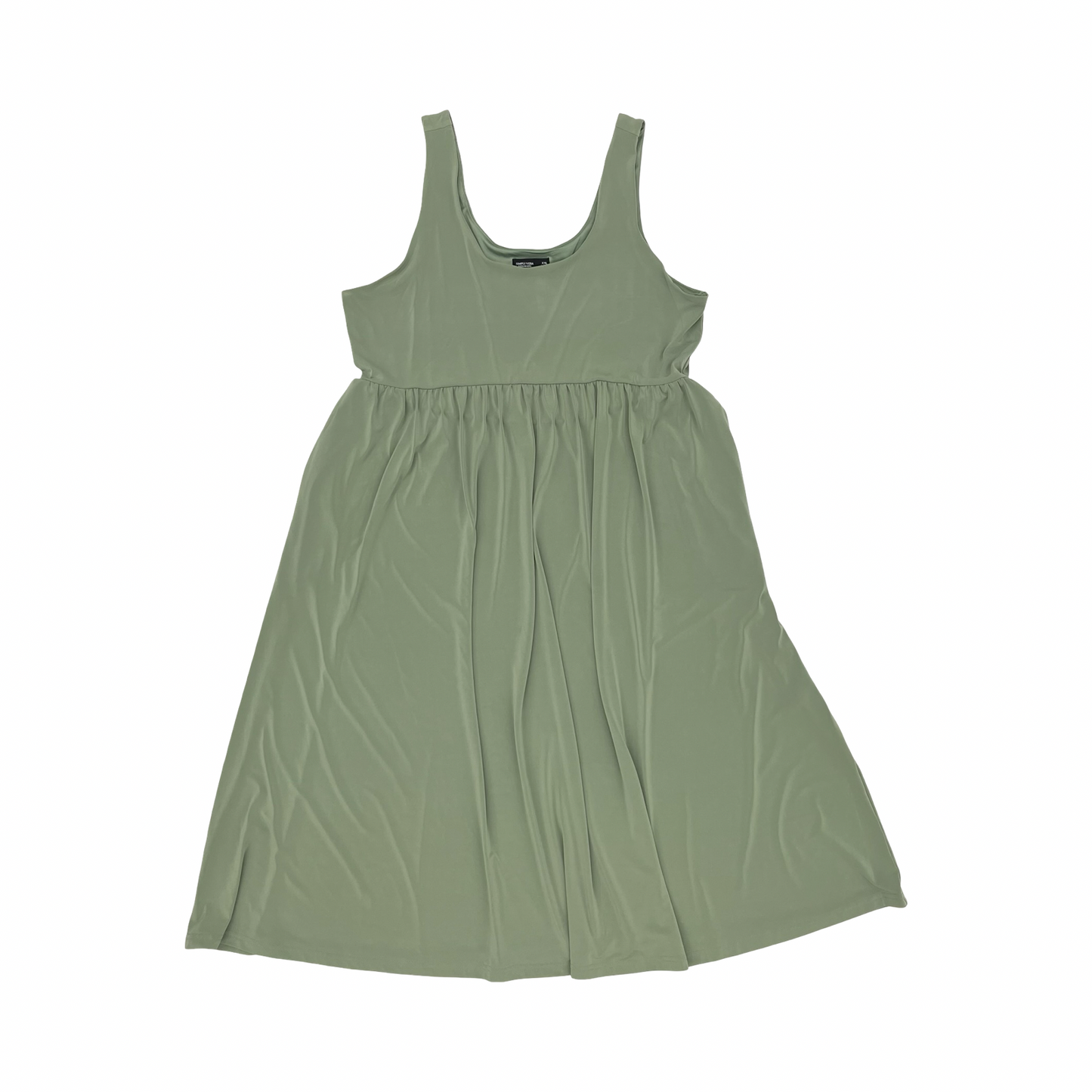 Dress Party Midi By Simply Vera In Green, Size:Xxl