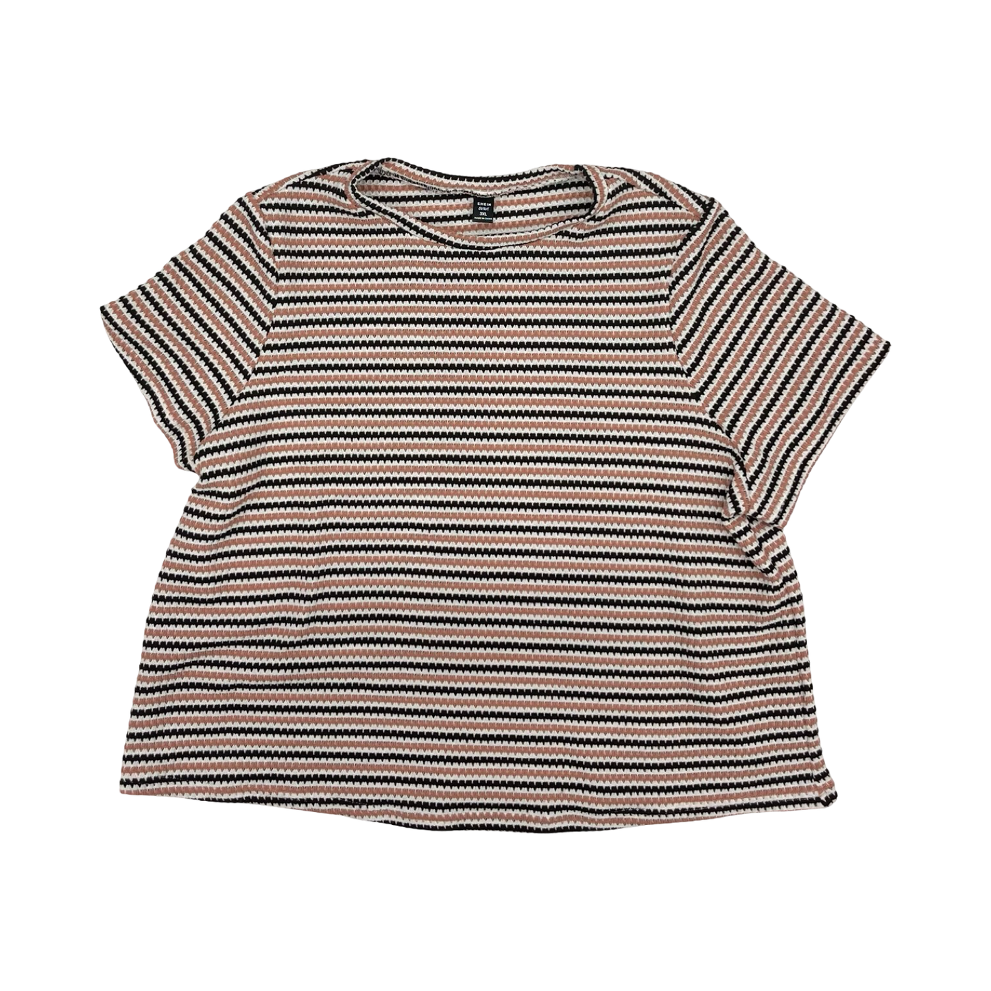 Top Ss By Shein In Striped Pattern, Size:3X