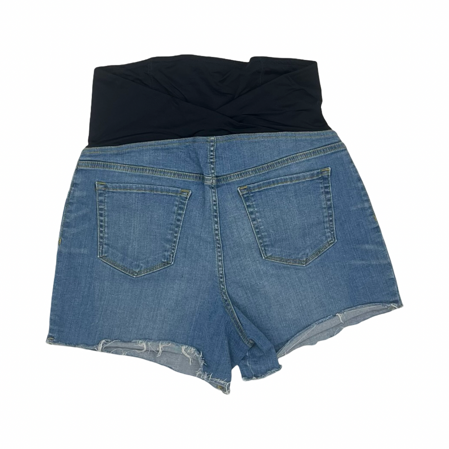 Mat Shorts By Isabel Maternity In Blue Denim, Size:10