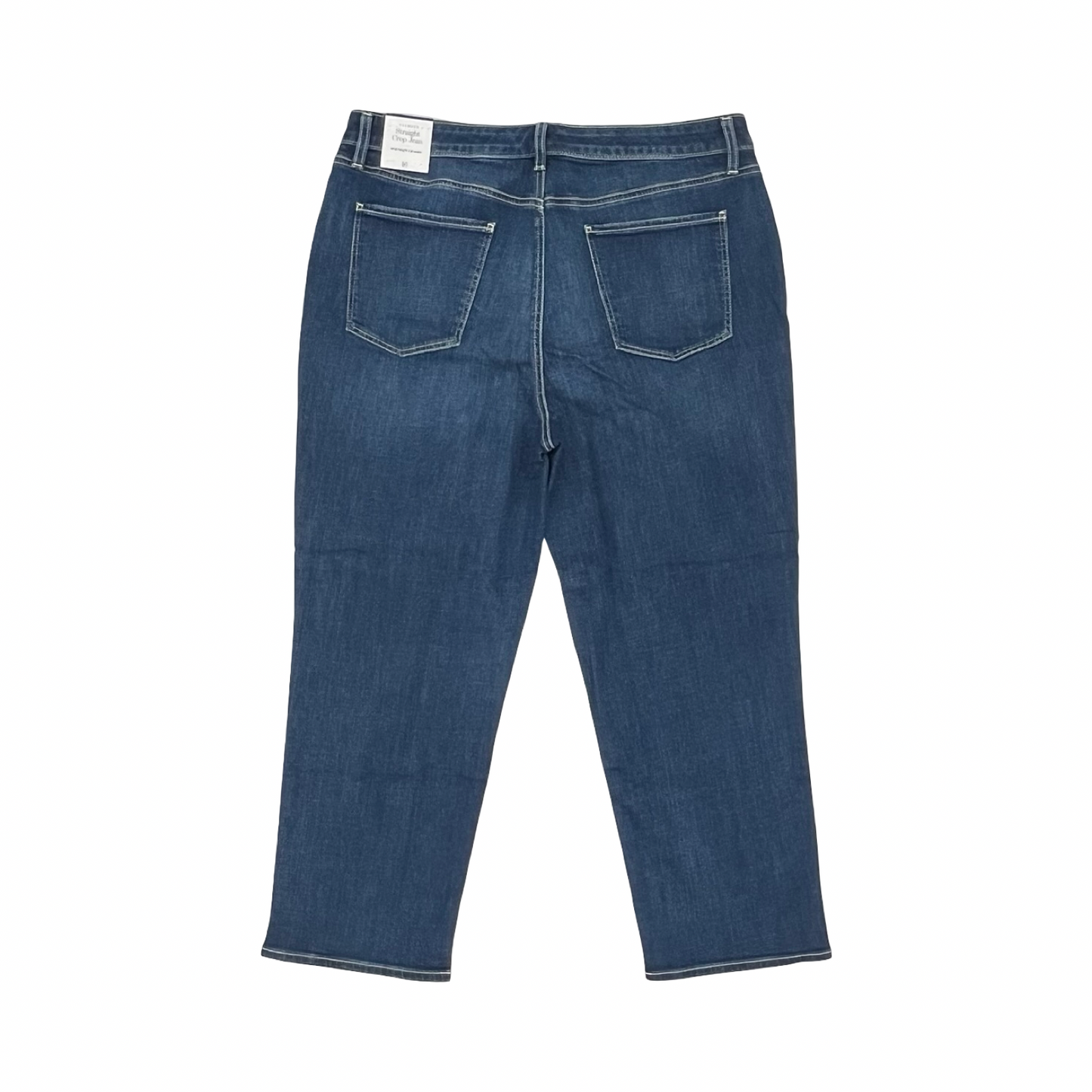 Jeans Straight By Talbots In Blue Denim, Size:16