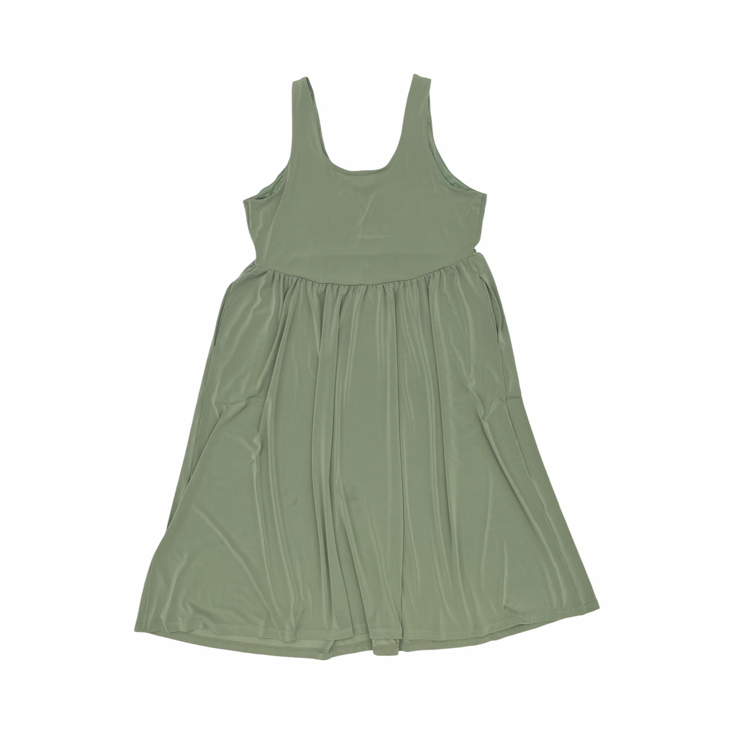 Dress Party Midi By Simply Vera In Green, Size:Xxl