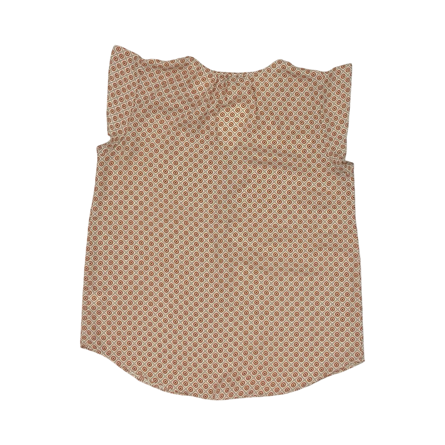 Blouse Ss By Maison Damelie In Orange, Size:Xs