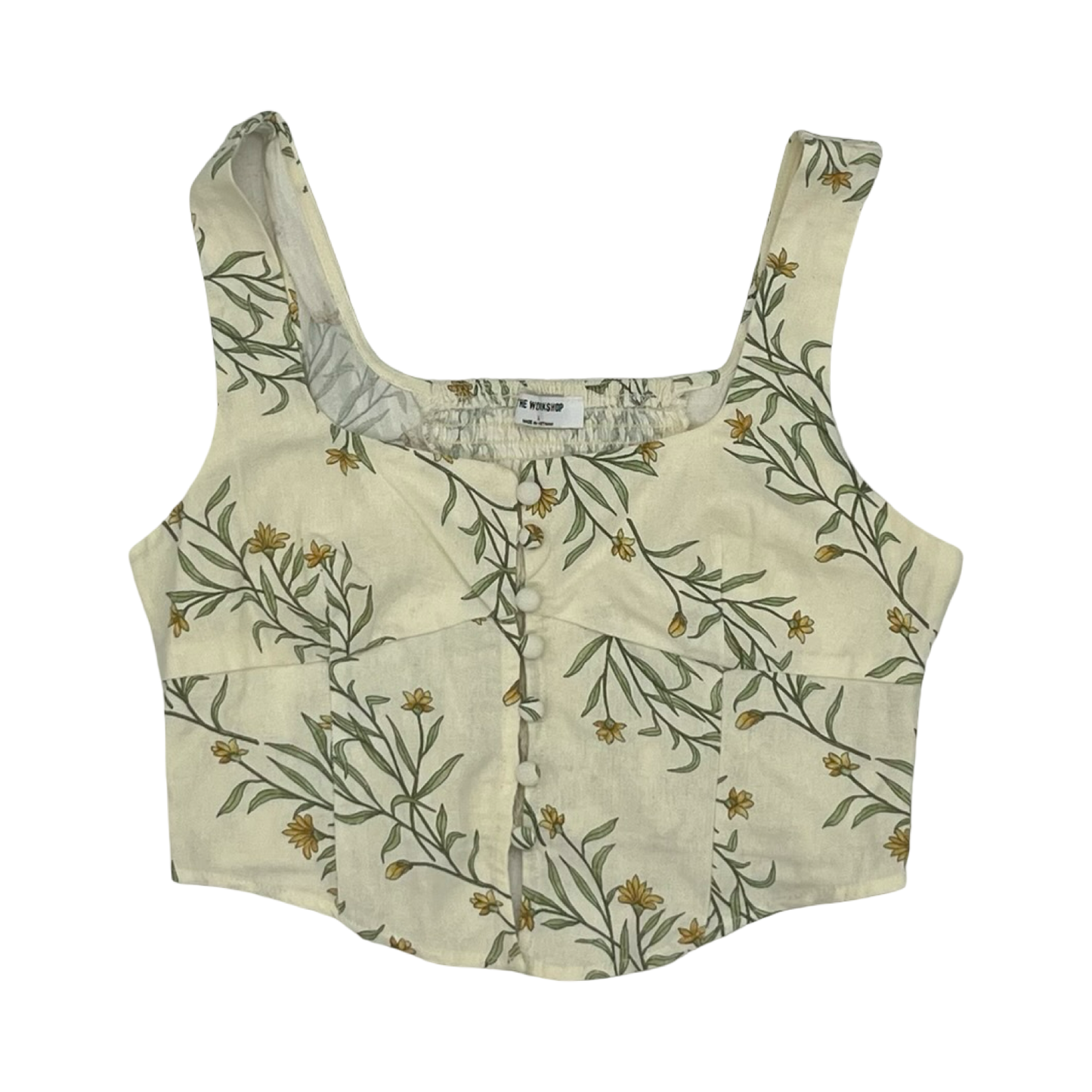 Tank Top By Clothes Mentor In Cream, Size:L