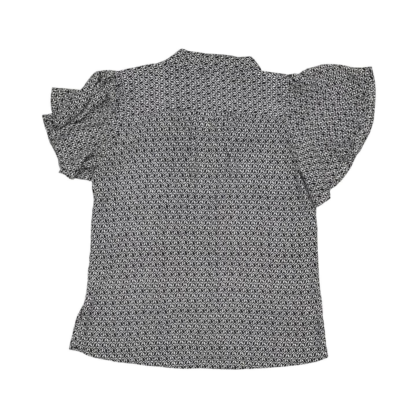 Blouse Ss By Loft In Black & White, Size:M