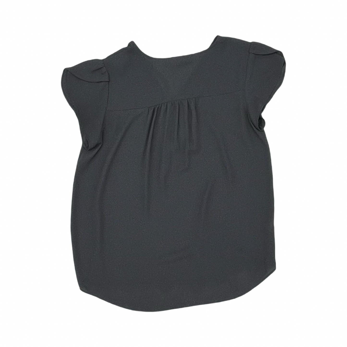 Blouse Ss By Loft In Grey, Size:S