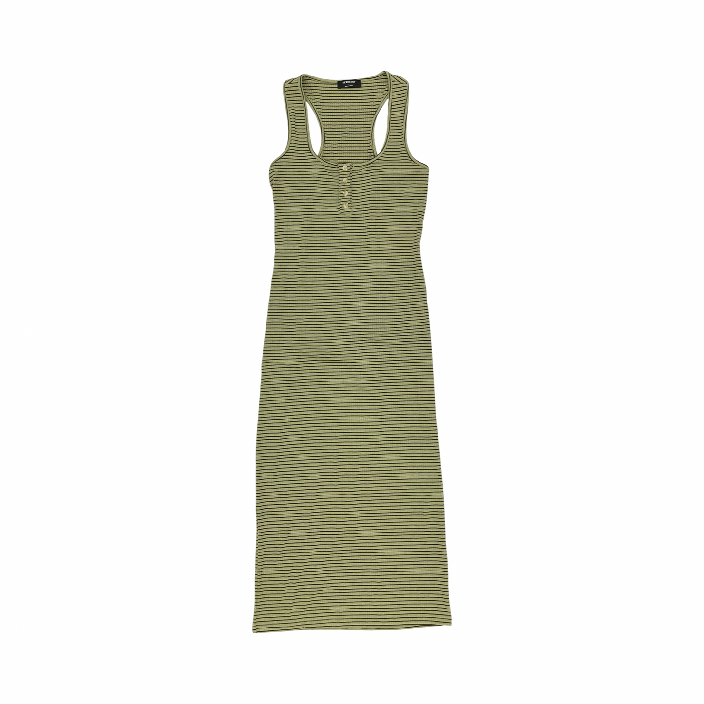 Dress Casual Midi By Workshop In Black & Green, Size:L
