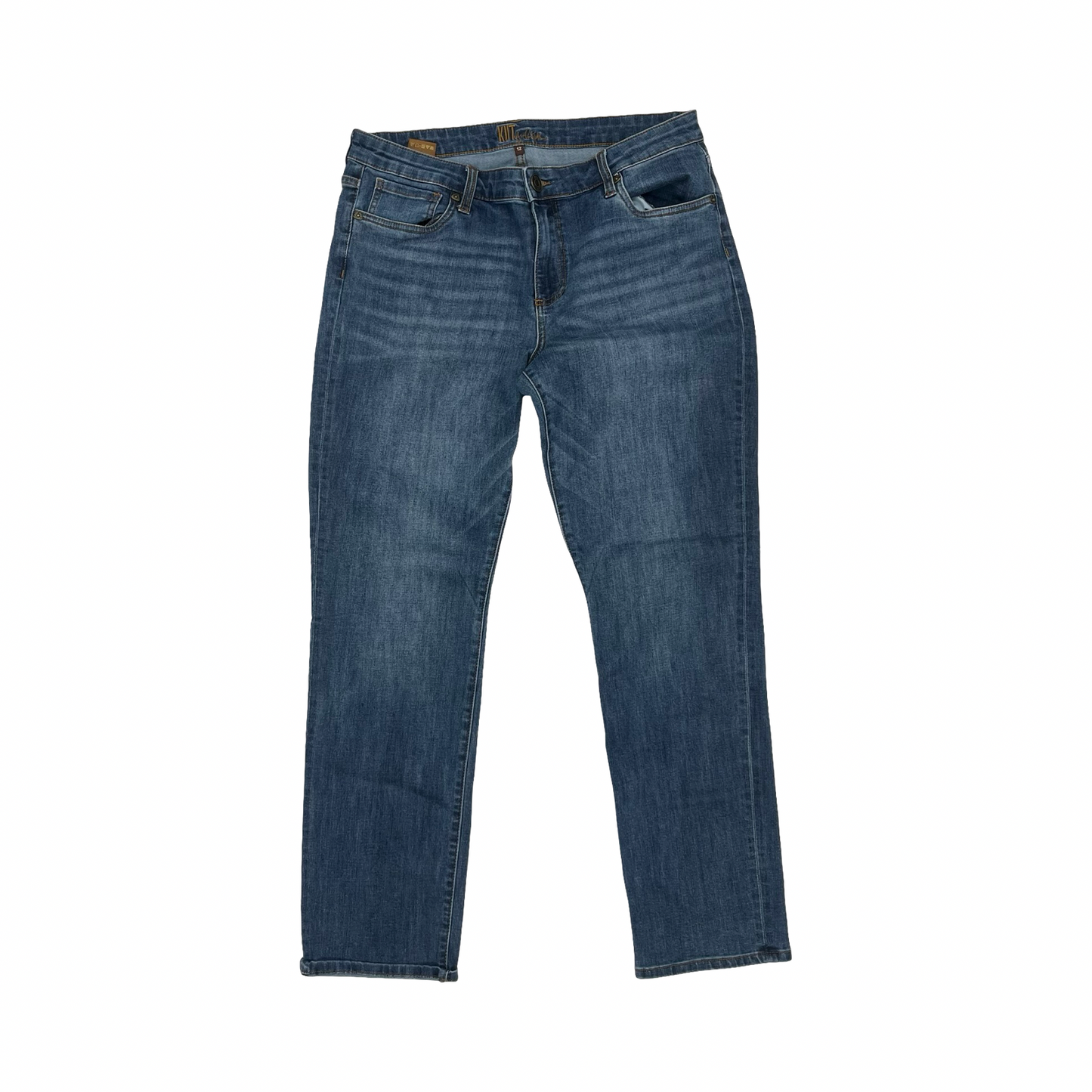 Jeans Skinny By Kut In Blue Denim, Size:12