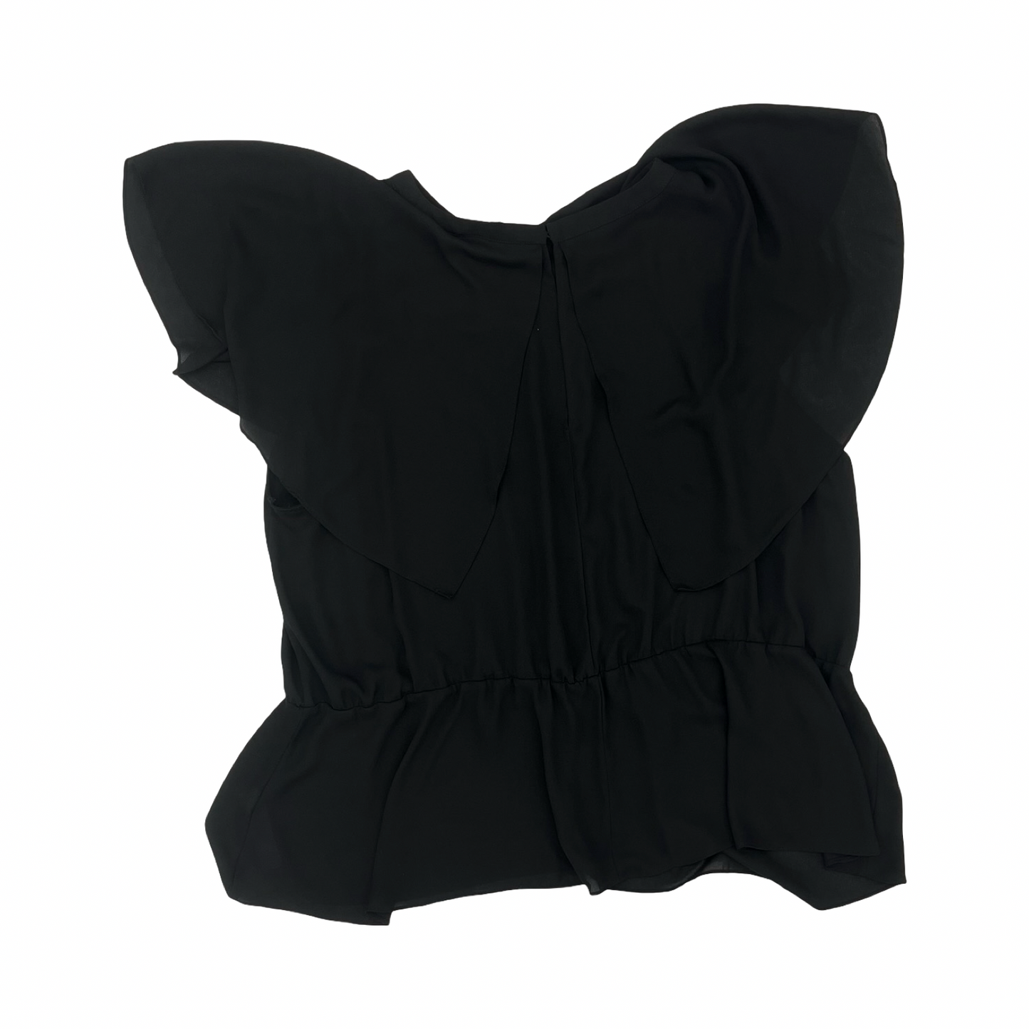 Blouse Ss By Eloquii In Black, Size:4X