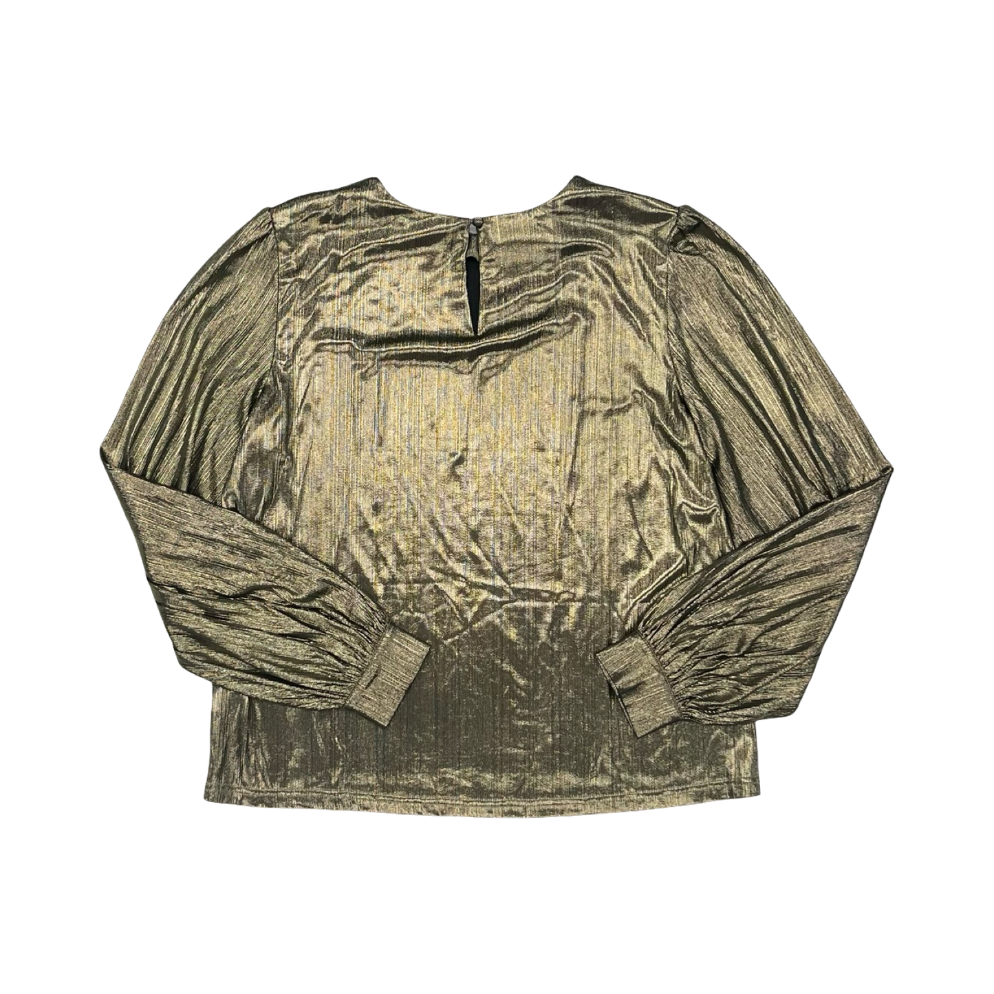 Blouse Ls By Vici In Gold, Size:M