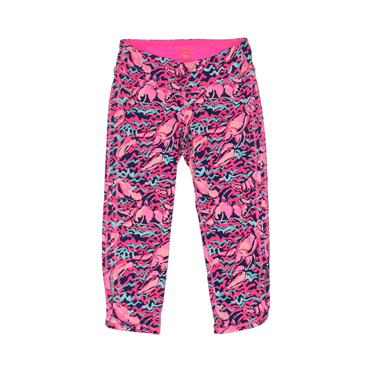 Pants Designer By Lilly Pulitzer In Blue & Pink, Size:M