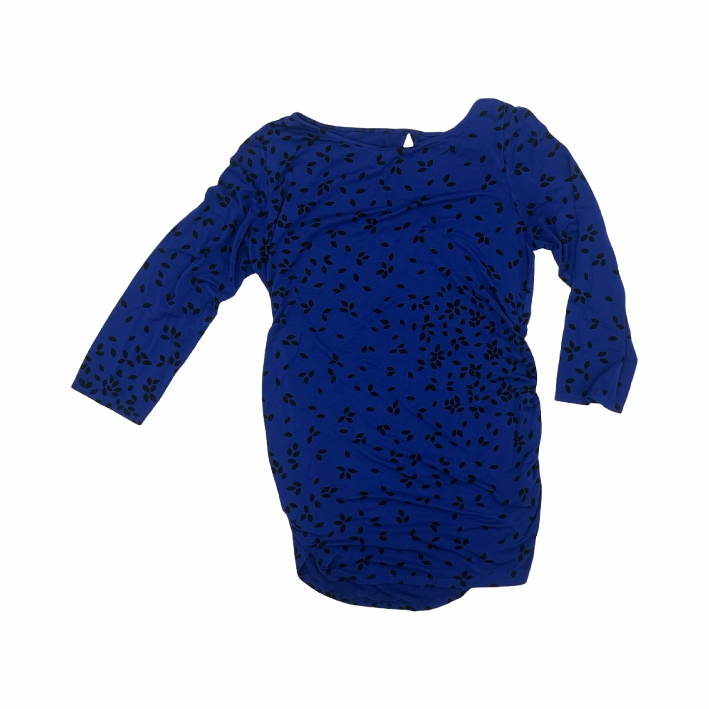 Mat Top Ls By Motherhood In Black & Blue, Size:M