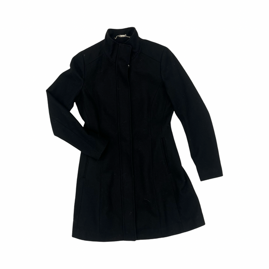 Coat Peacoat By Calvin Klein In Black, Size:S