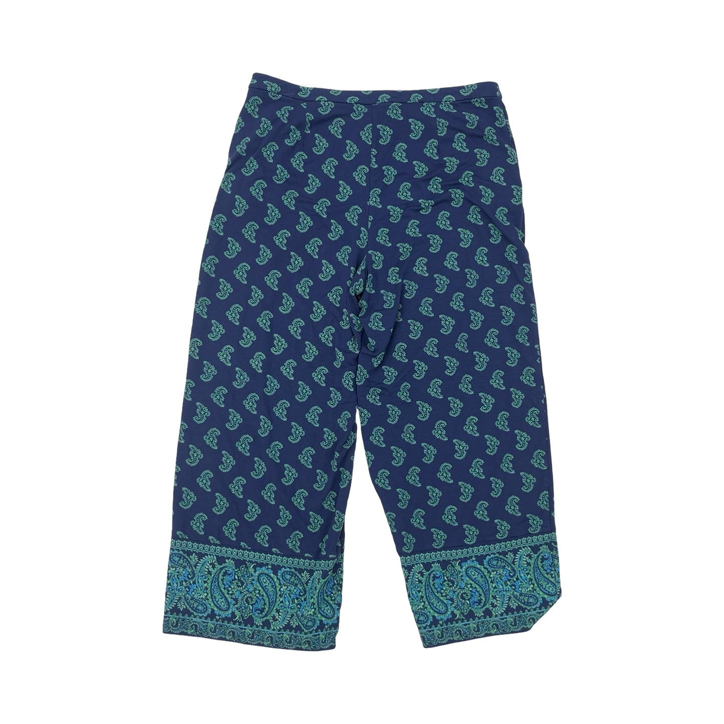 Pants Wide Leg By J. Jill In Blue & Green, Size:M