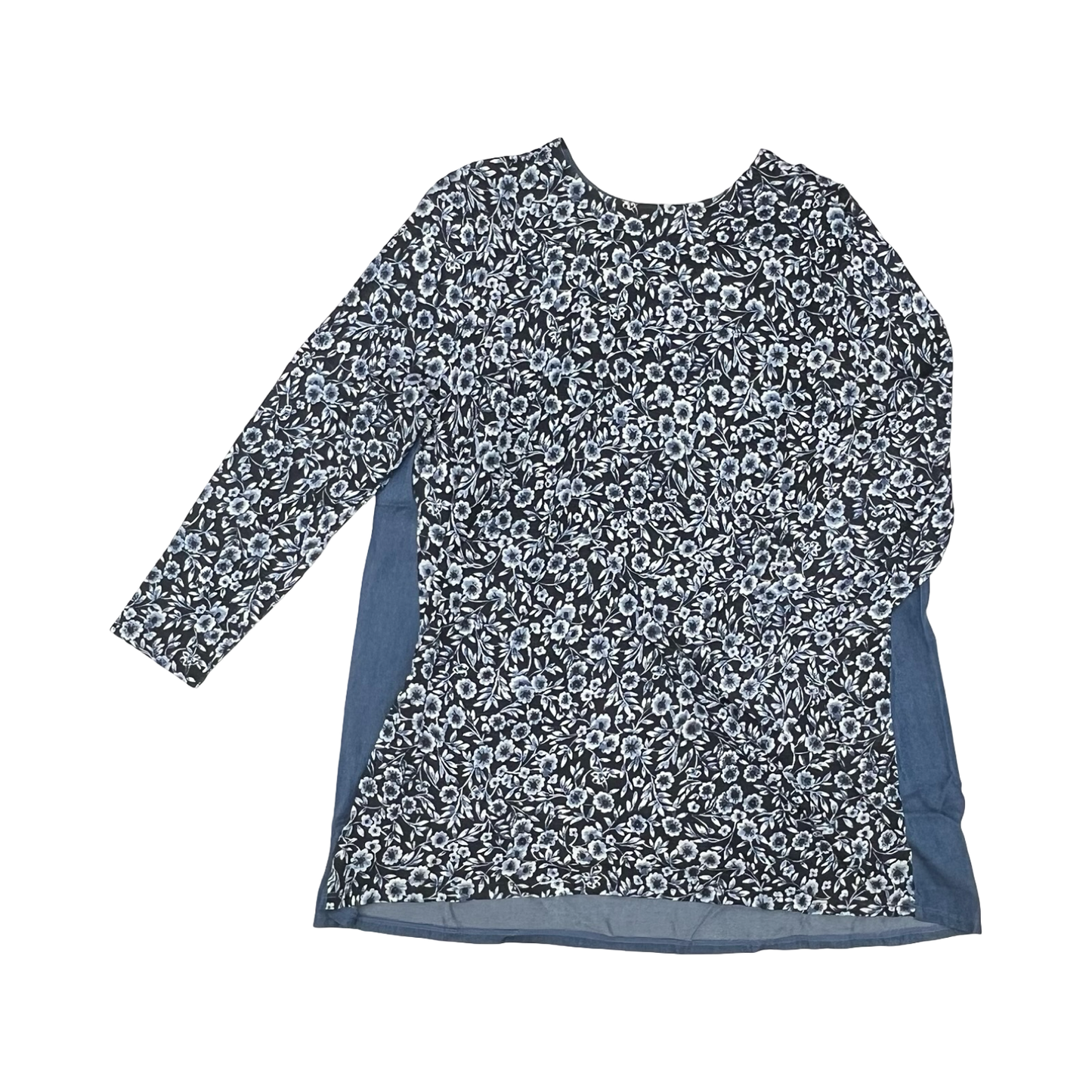 Tunic Ls By J. Jill In Blue, Size:2X