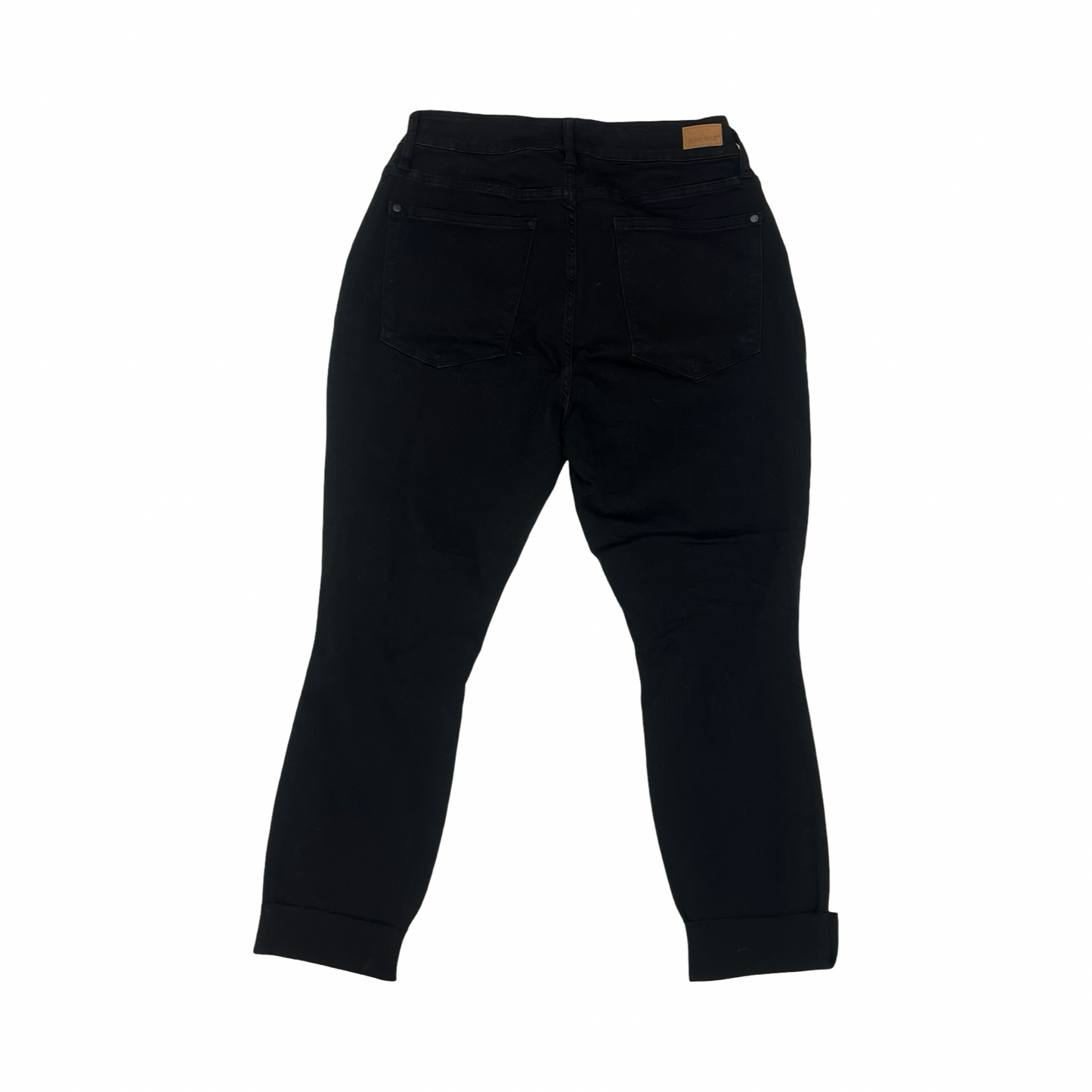 Jeans Skinny By Judy Blue In Black Denim, Size:14