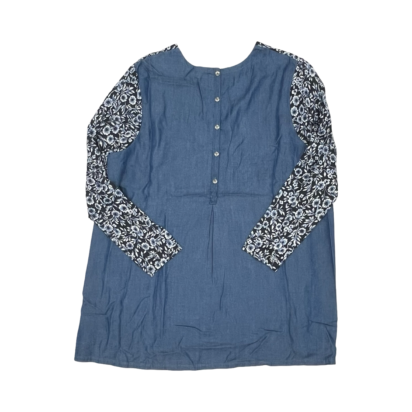 Tunic Ls By J. Jill In Blue, Size:2X