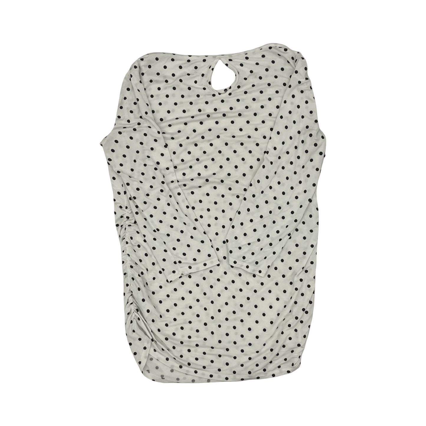 Mat Top Ls By Motherhood In Black & Cream, Size:M