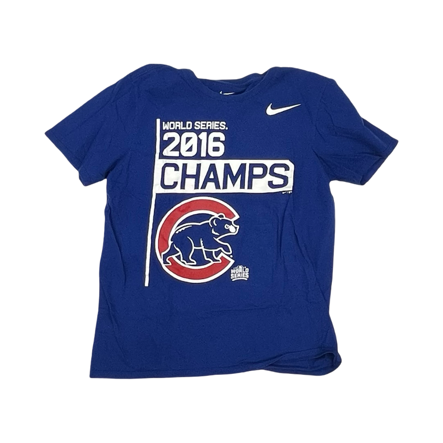Athletic Top Ss By Nike In Blue, Size:M