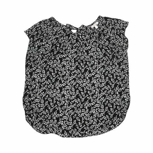 Blouse Ss By Lc Lauren Conrad In Black & White, Size:L