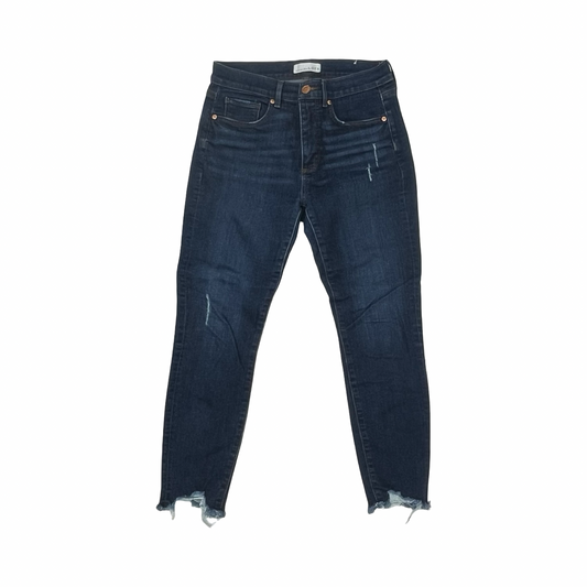 Jeans Skinny By Loft In Blue Denim, Size:6