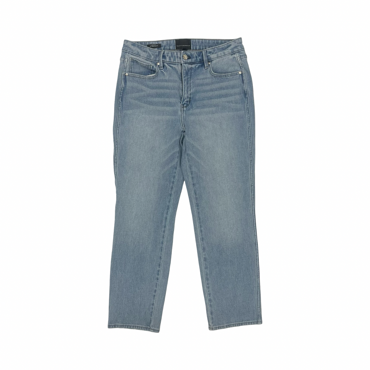 Jeans Straight By White House Black Market In Blue Denim, Size:8