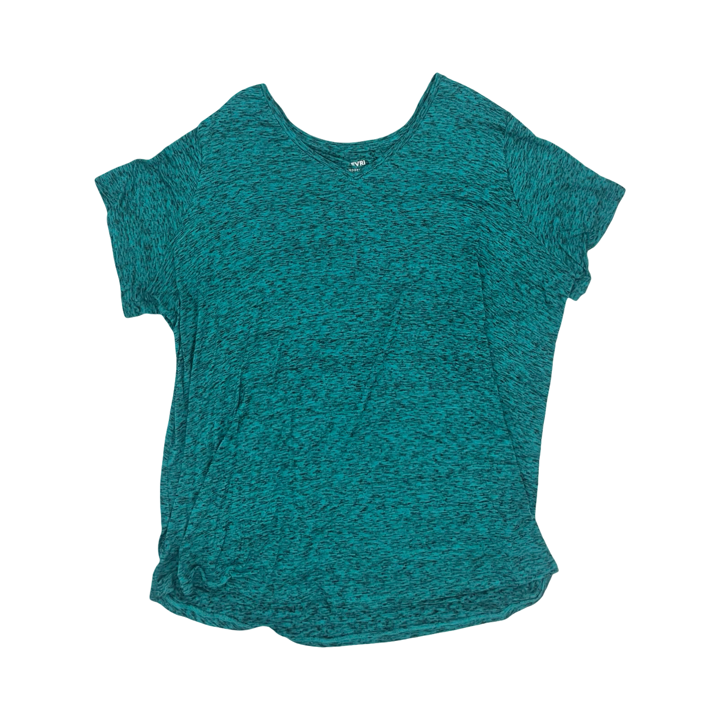 Top Ss Basic By Evri In Teal, Size:3X