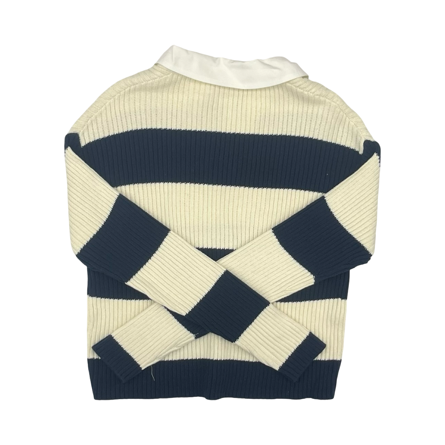 Sweater By Skies Are Blue In Blue & Cream, Size:S