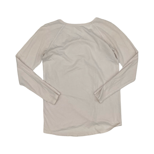Athletic Top Ls Collar By Lululemon In Pink, Size:M
