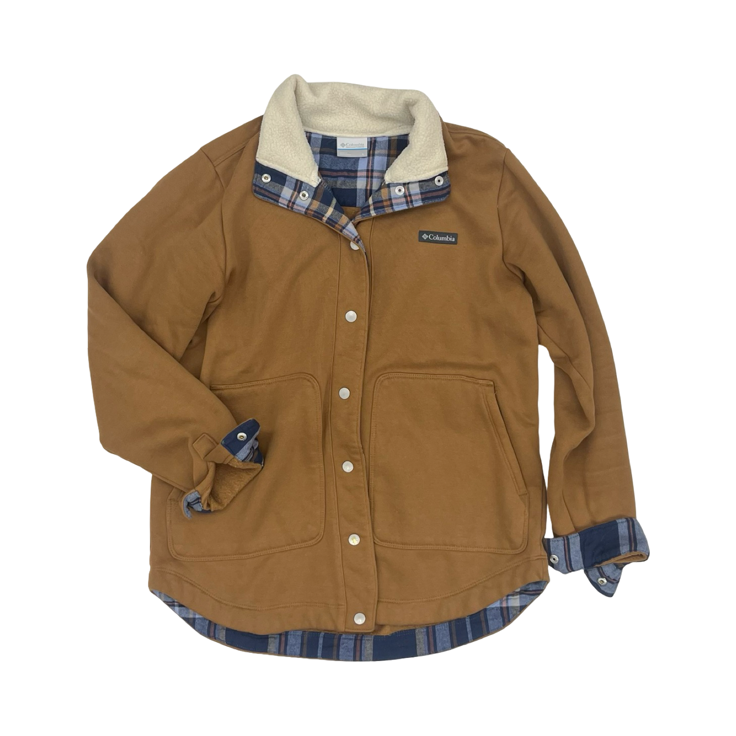 Athletic Jacket By Columbia In Brown, Size:L