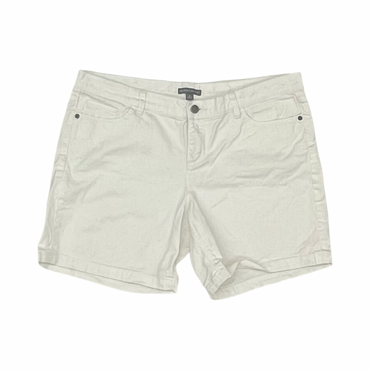Shorts By New York And Co In White Denim, Size:12