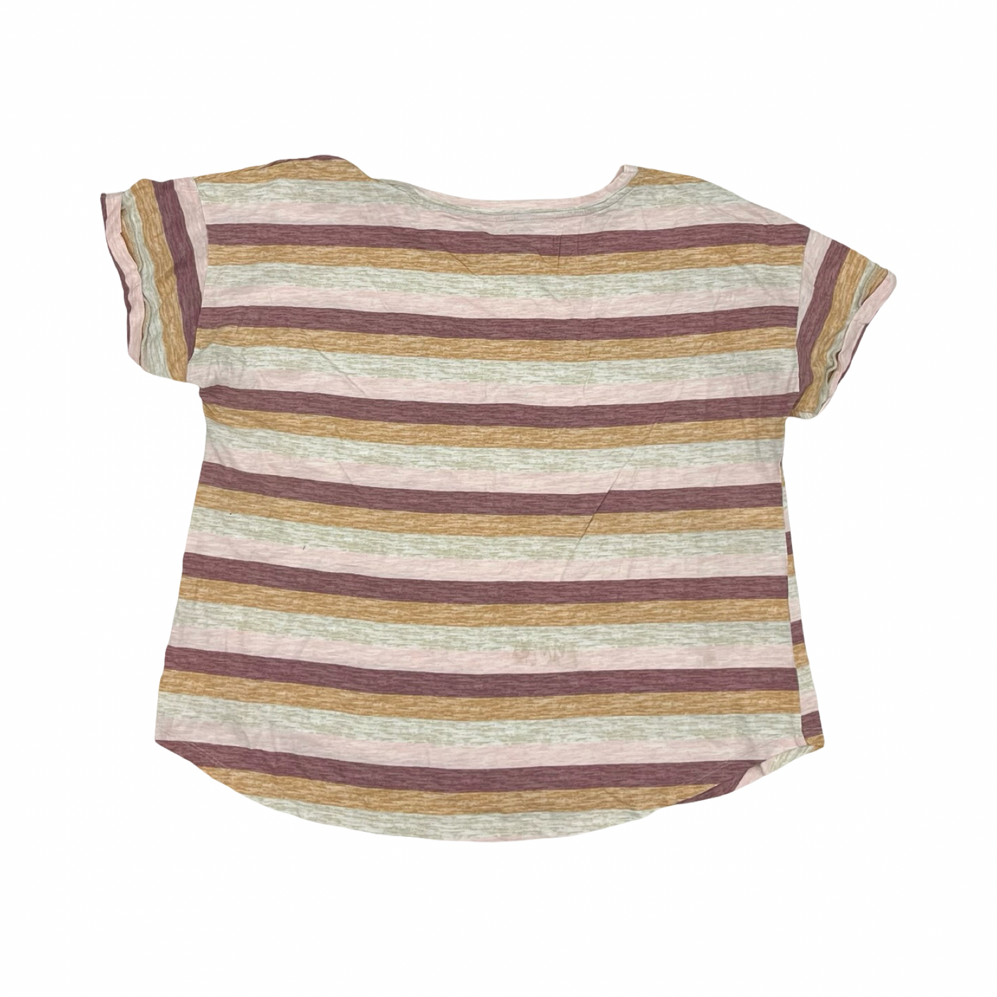 Top Ss By Maurices In Striped Pattern, Size:2X