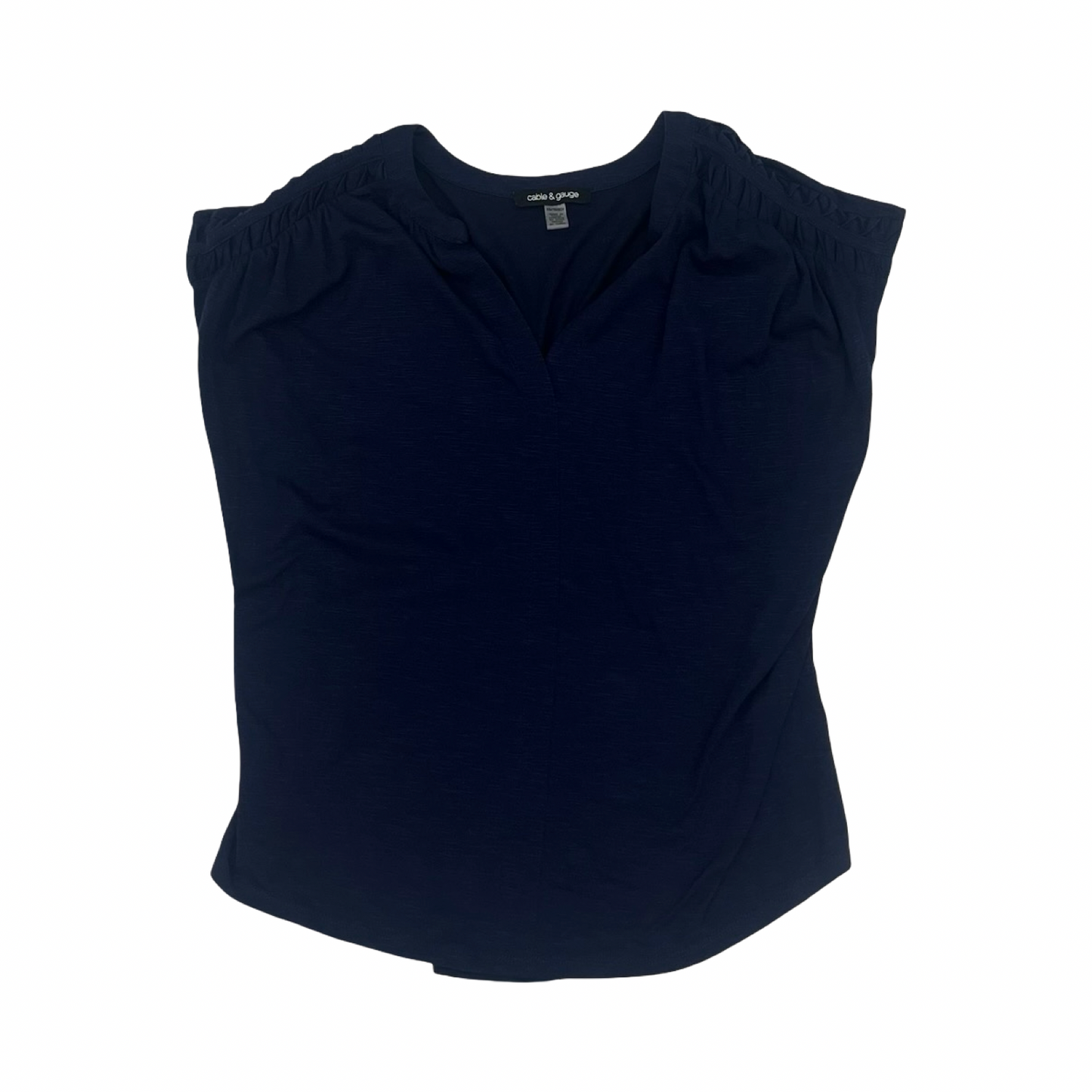 Top Ss By Cable And Gauge In Navy, Size:Xs