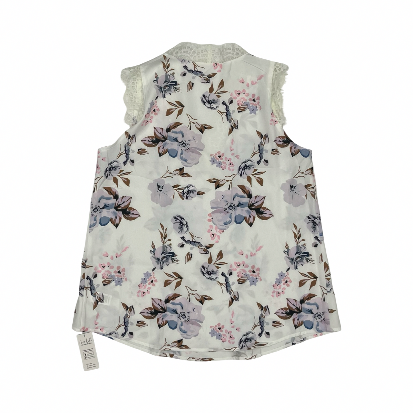 Blouse Sleeveless By Cupshe In Floral Print, Size:M