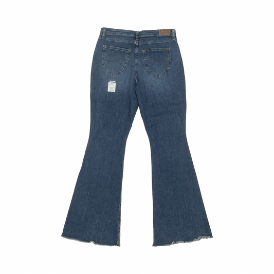 Jeans Flared By Lee In Blue Denim, Size:16