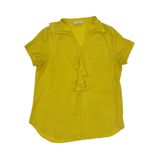 Blouse Ss By Clothes Mentor In Yellow, Size:Xl