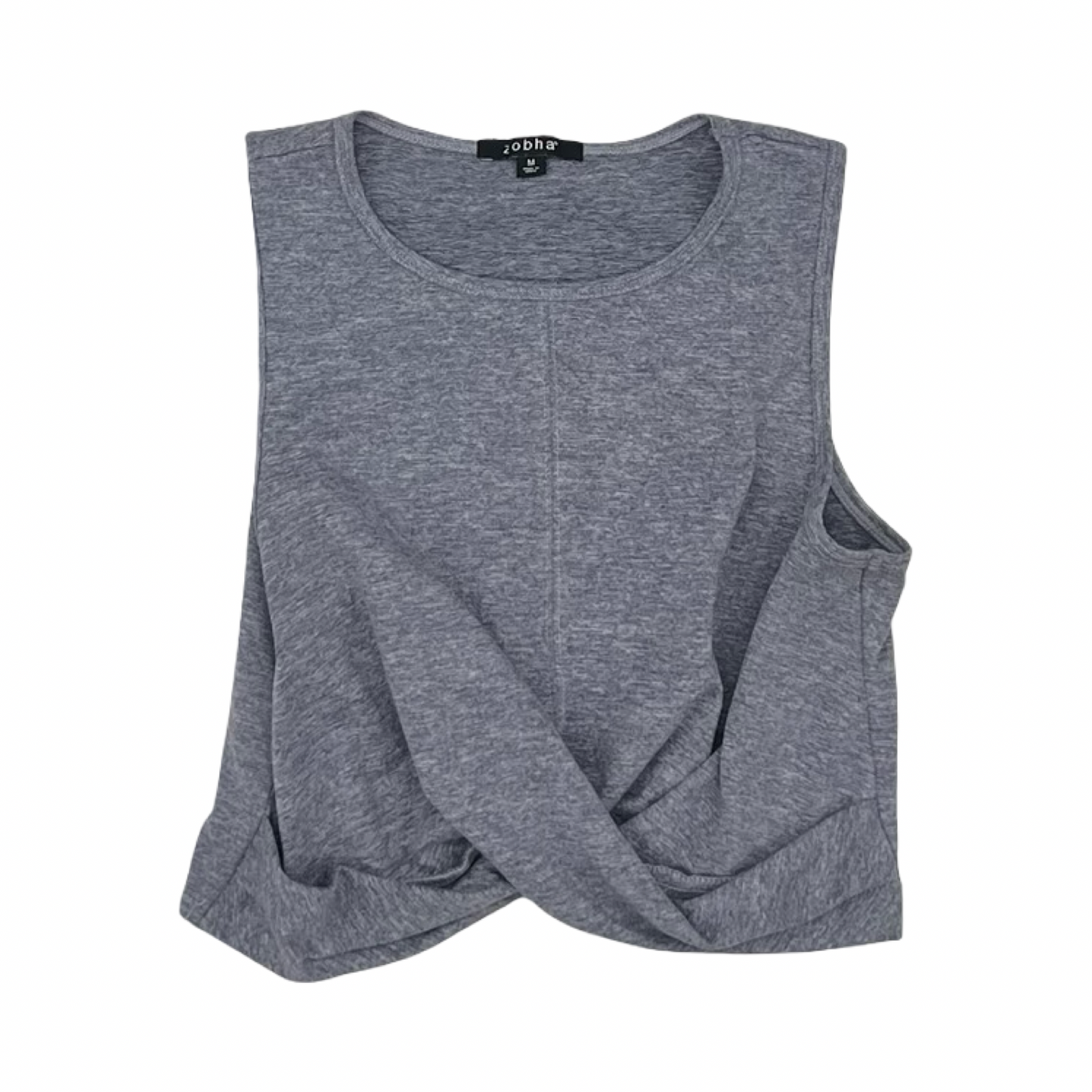 Athletic Tank Top By Zobha In Grey, Size:M