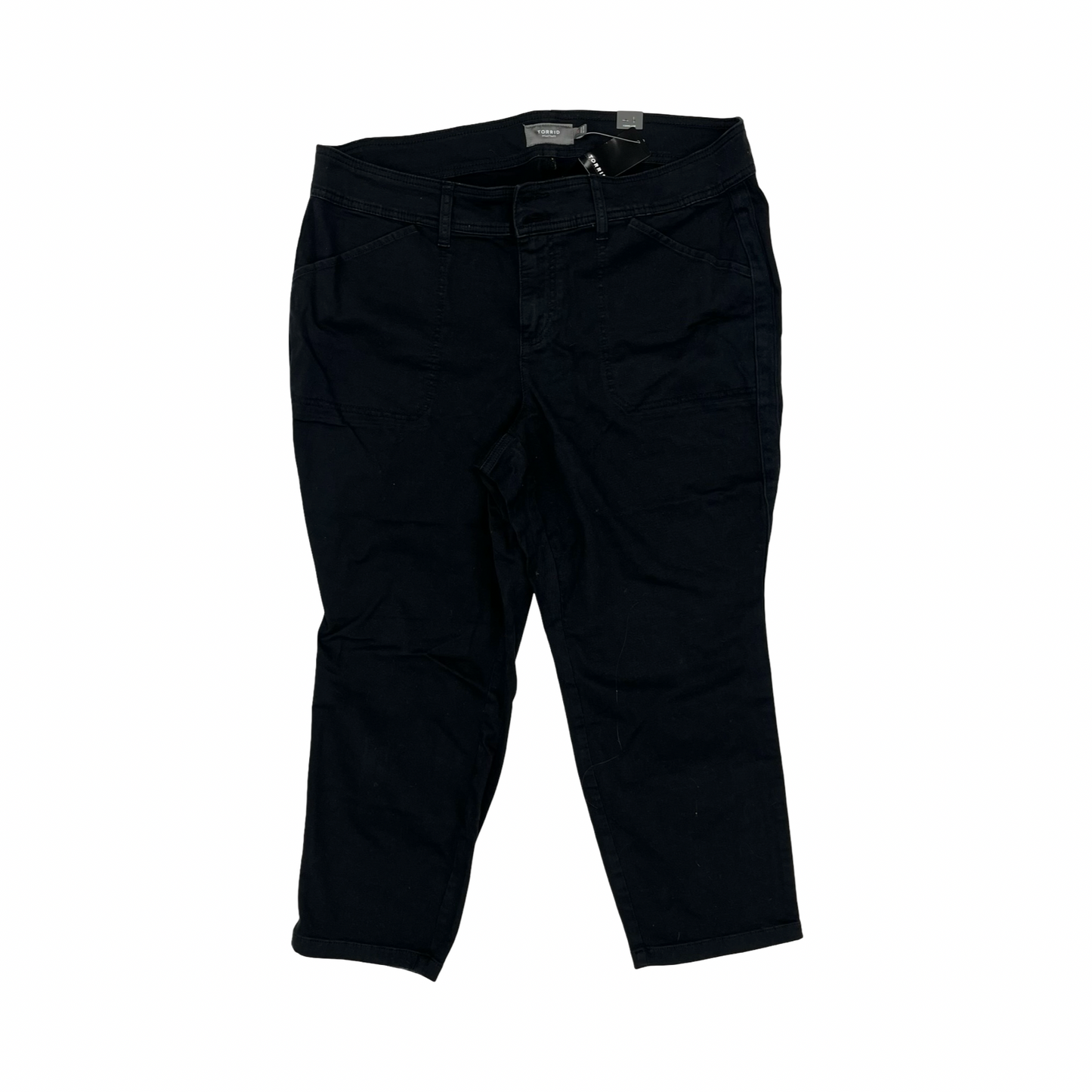 Jeans Skinny By Torrid In Black Denim, Size:20
