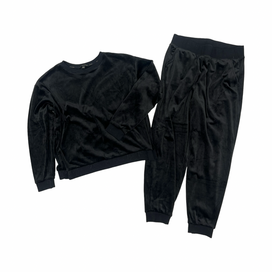 Lounge Set Pants By Banana Republic In Black, Size:L