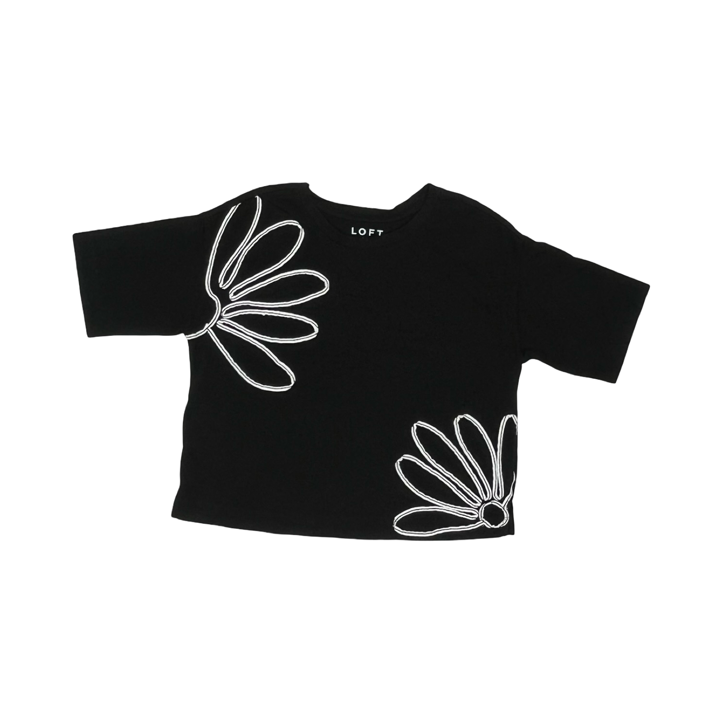 Top Ss By Loft In Black, Size:Xs