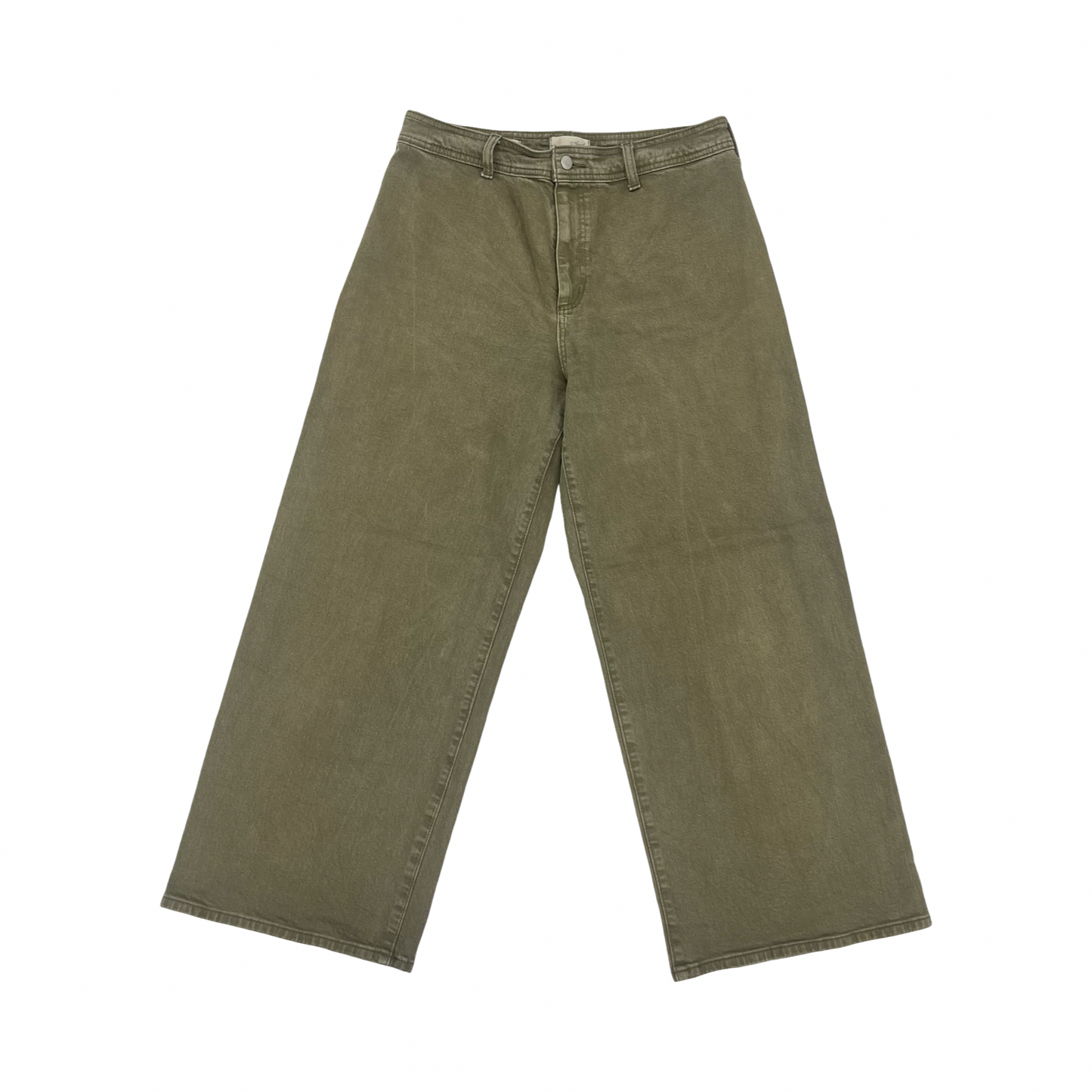 Jeans Wide Leg By Universal Thread In Green Denim, Size:12