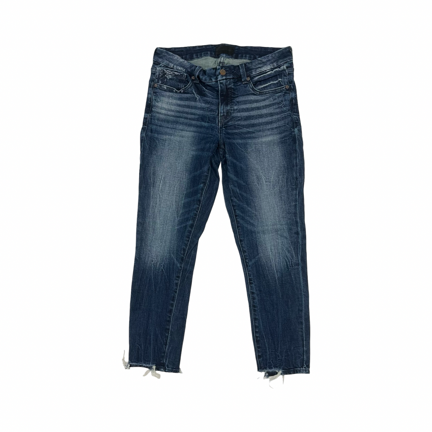 Jeans Skinny By Buckle Black In Blue Denim, Size:8