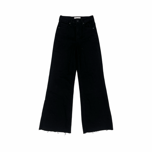 Jeans Straight By Dear John In Black Denim, Size:0