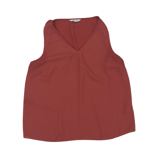 Blouse Sleeveless By Nine West In Red, Size:L
