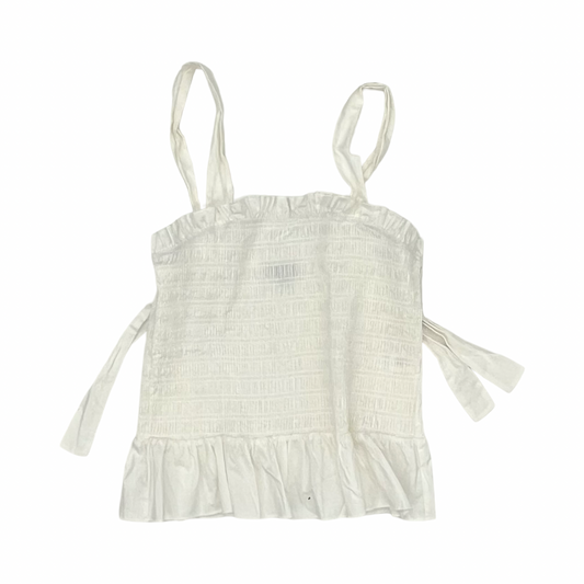 Top Sleeveless By Originality In White, Size:Xl