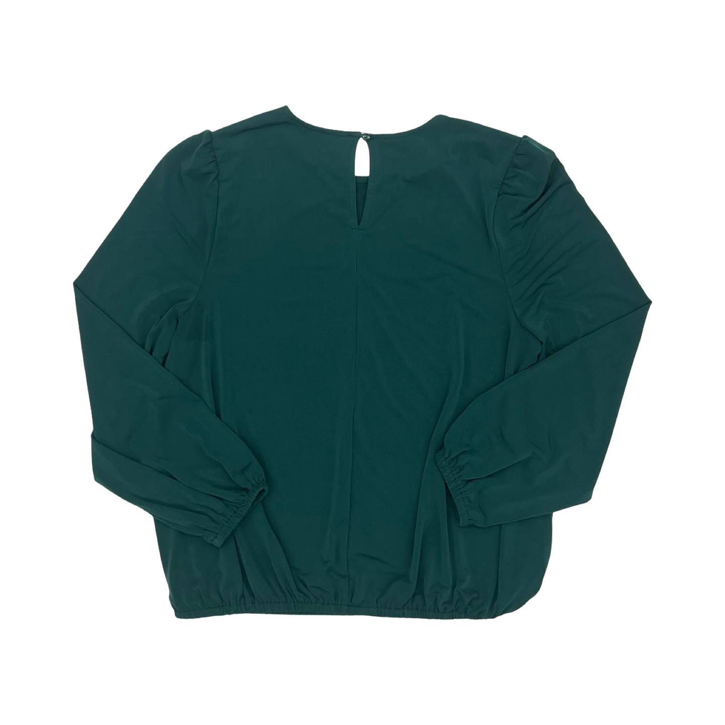 Blouse Ls By Loft In Green, Size:Xl